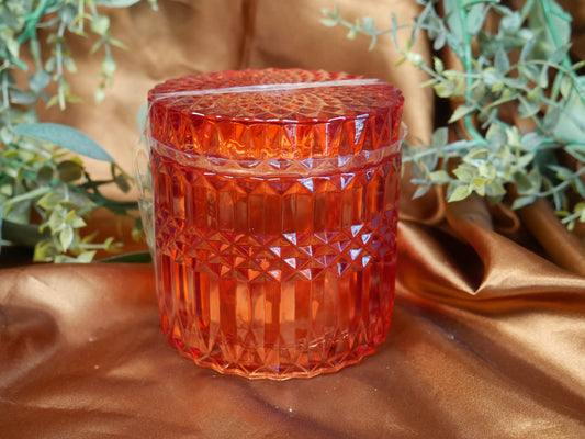 Orange Geometric Vessel - Choose Your Own Candle Scent