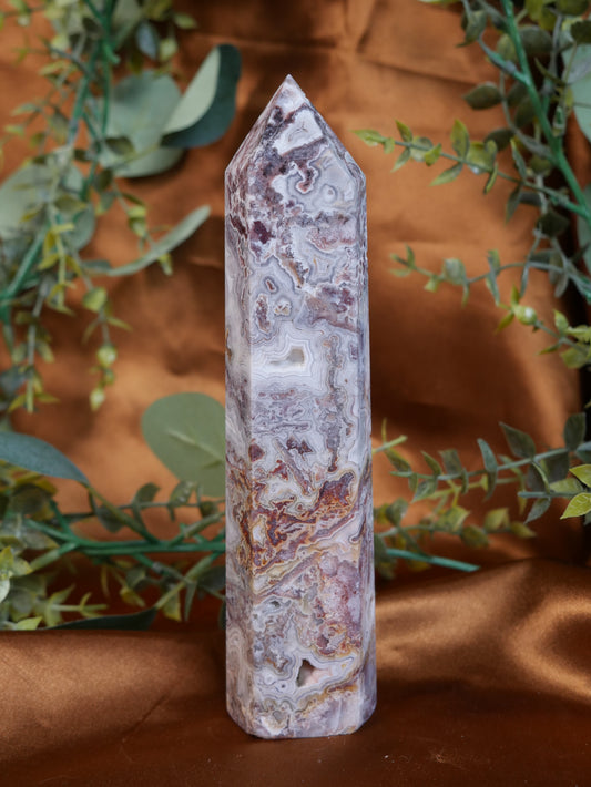 Crazy Lace Agate Tower #1