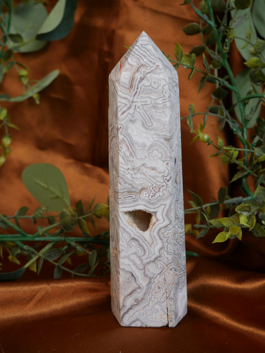 Crazy Lace Agate Tower #3