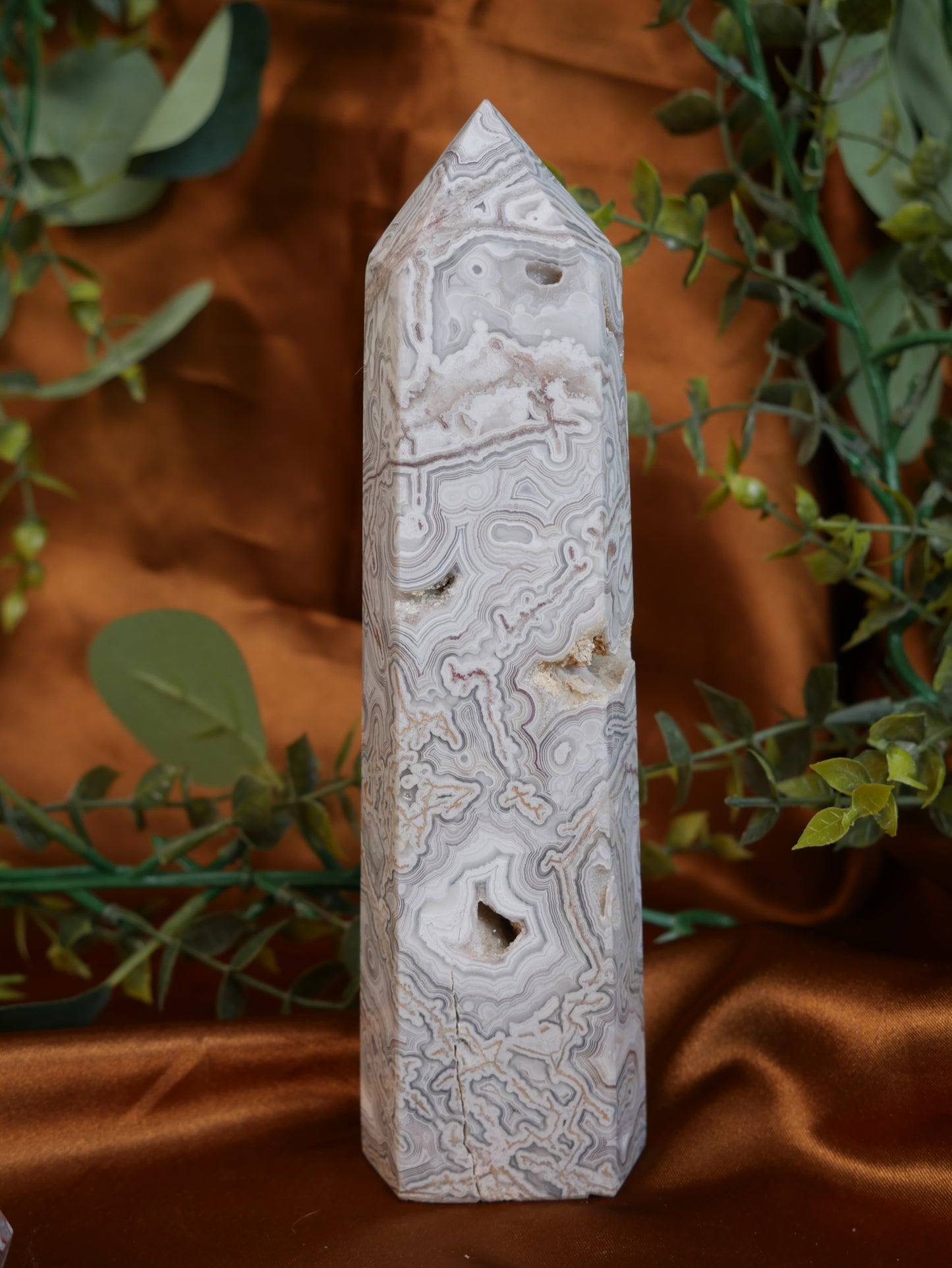 Crazy Lace Agate Tower #3