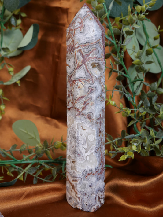 Crazy Lace Agate Tower #4