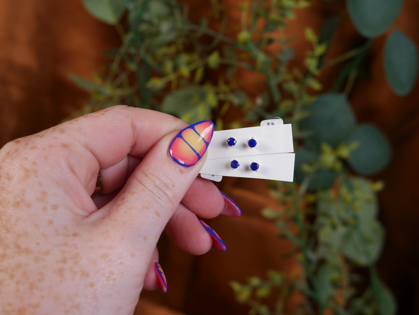 Lapis Lazuli Studs