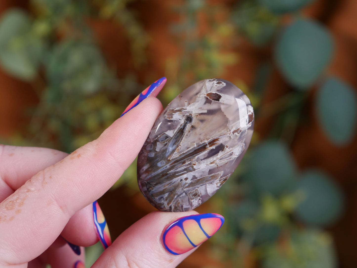 Turkish Stick Agate Pocket Palm