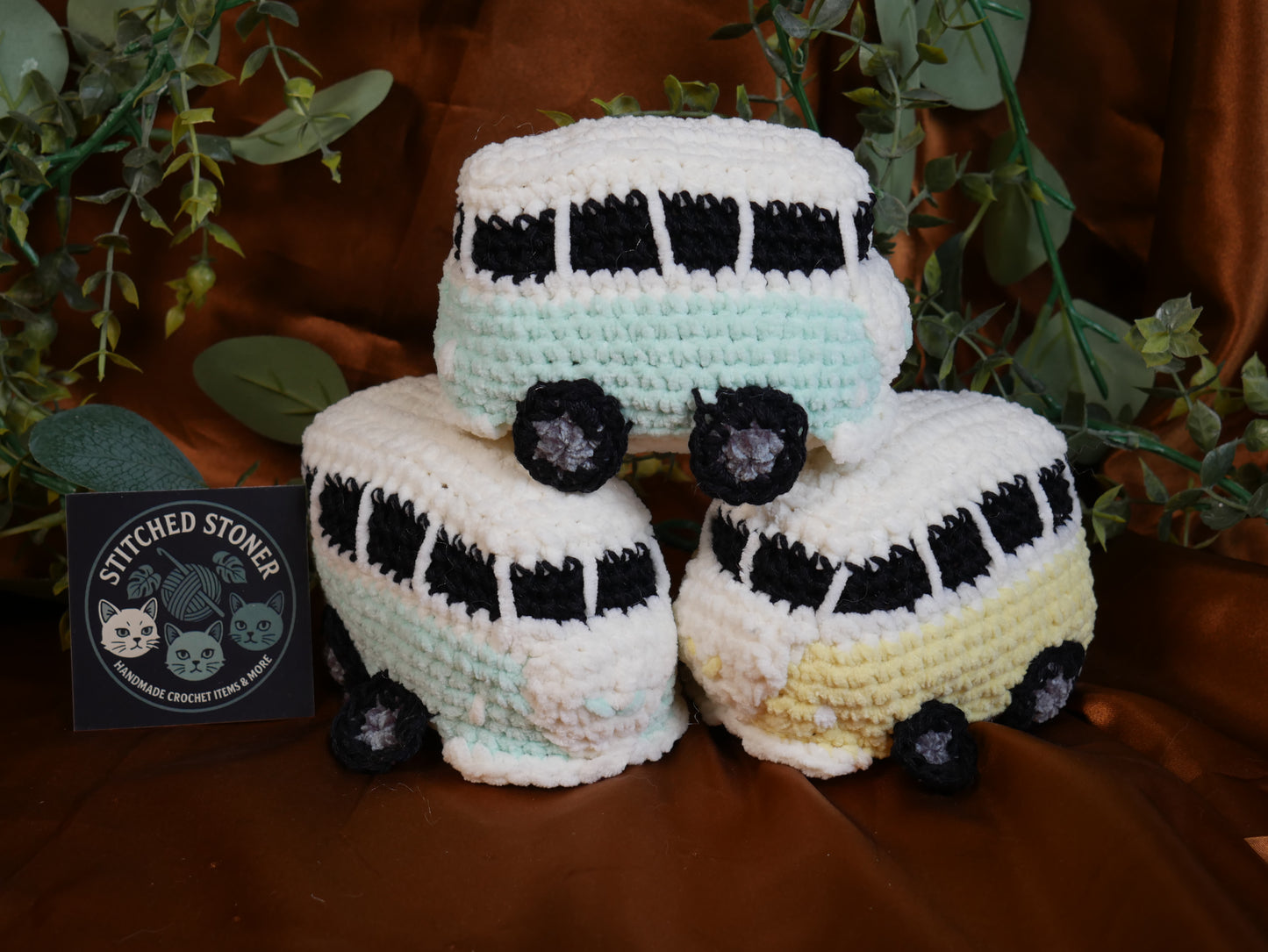 Crocheted VW Bus - Stitched Stoner