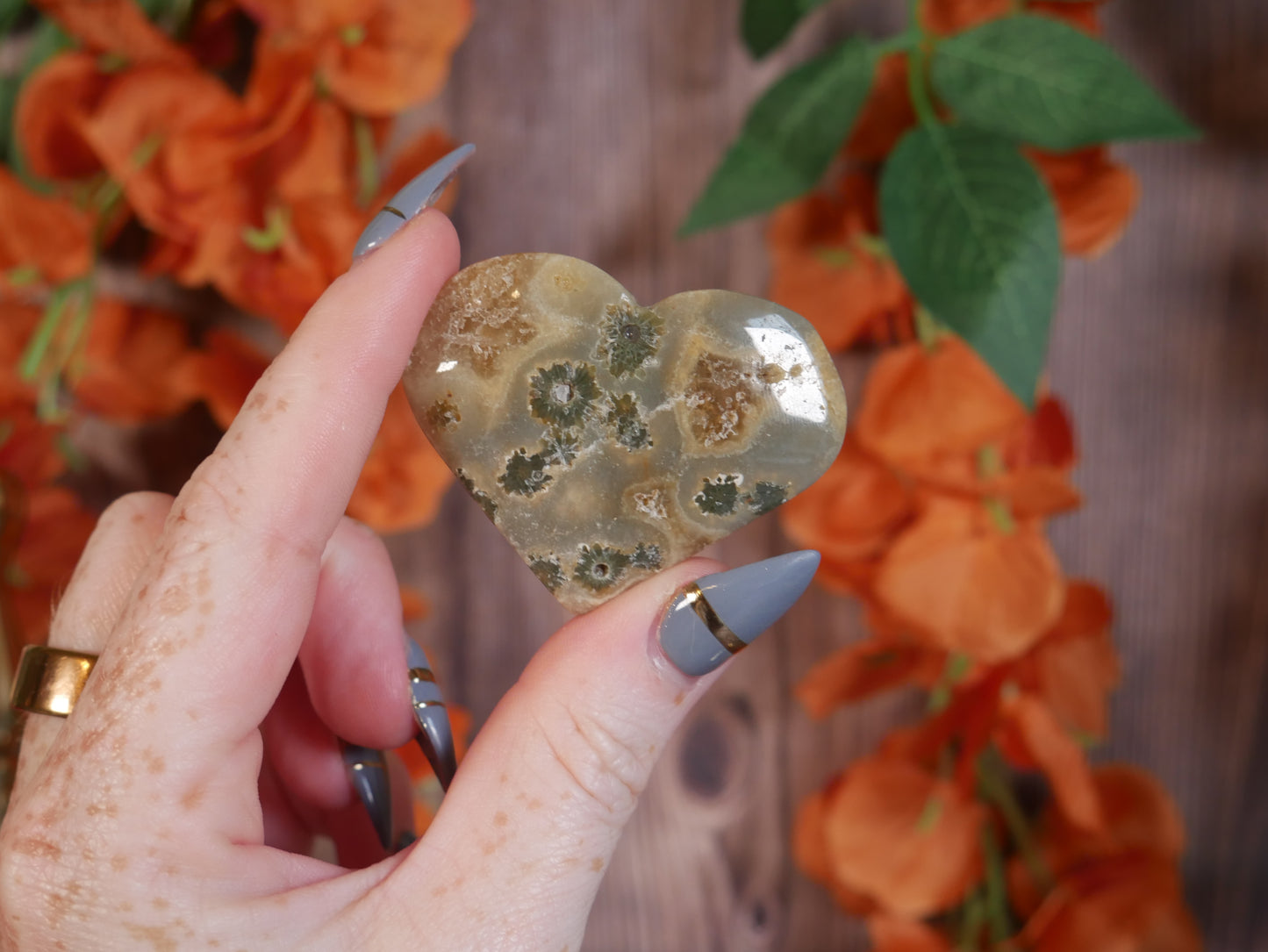 Ocean Jasper Heart #8