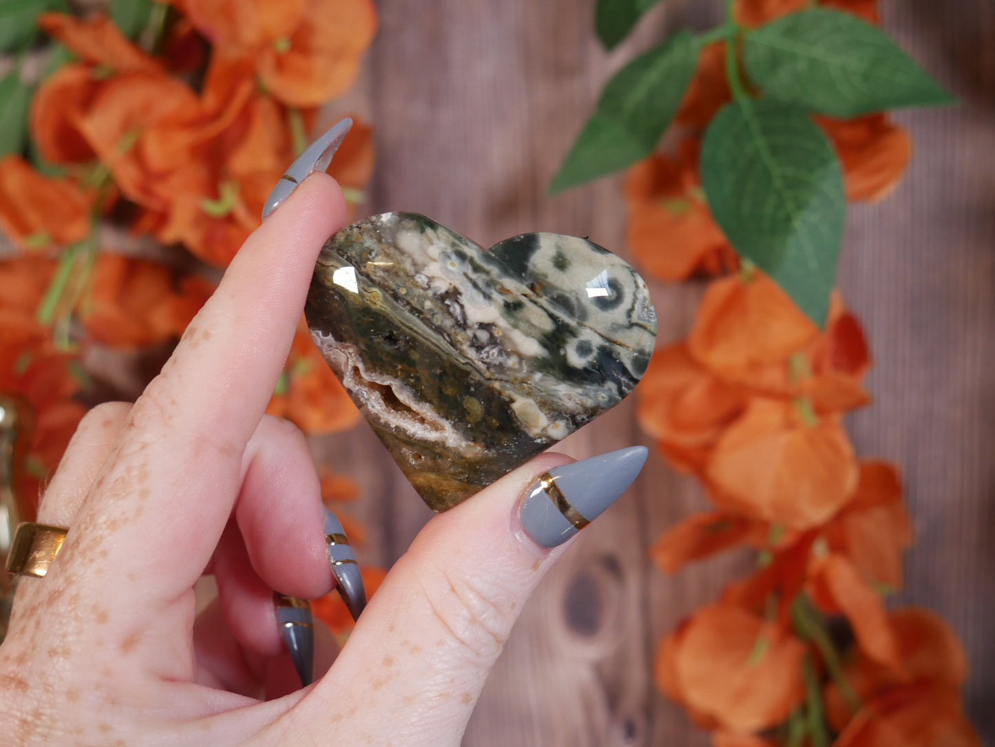 Ocean Jasper Heart #7