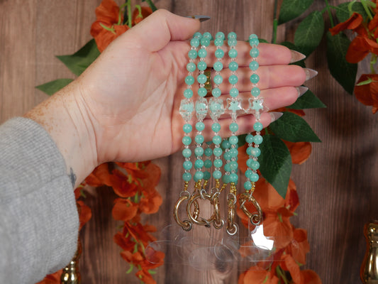 Amazonite Star Phone Chain