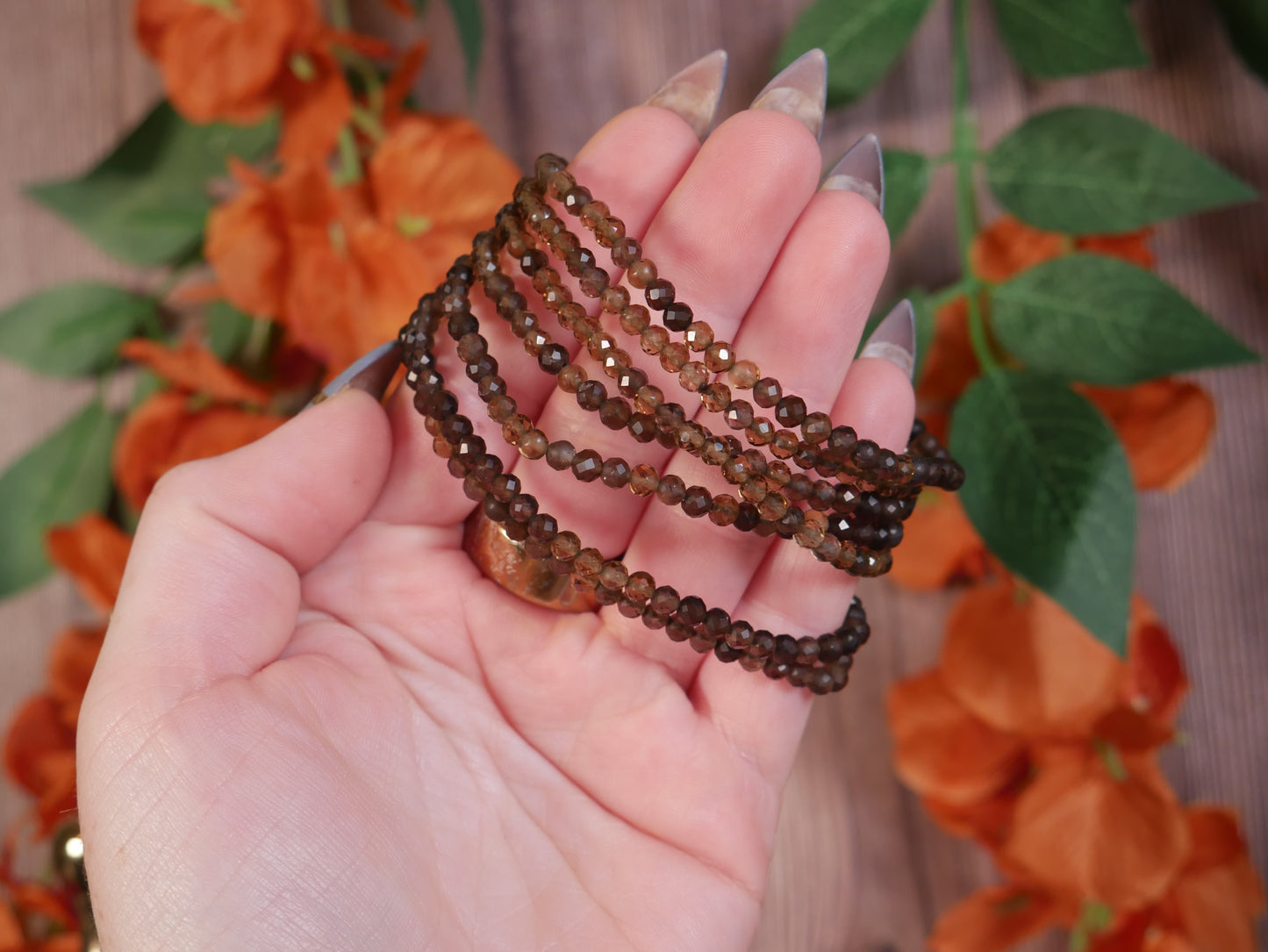 Faceted Smokey Quartz Bracelet