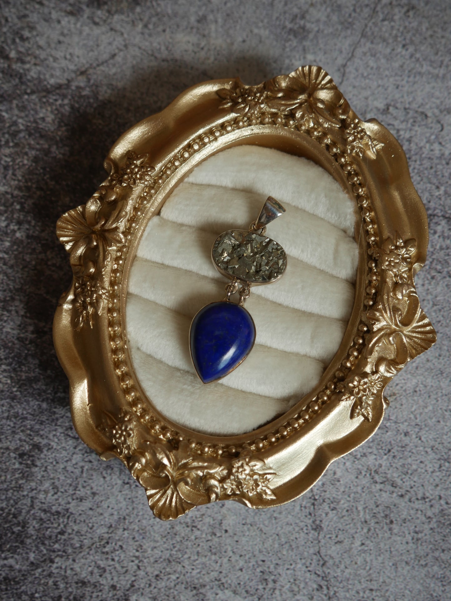 Pyrite & Lapis Lazuli Pendant