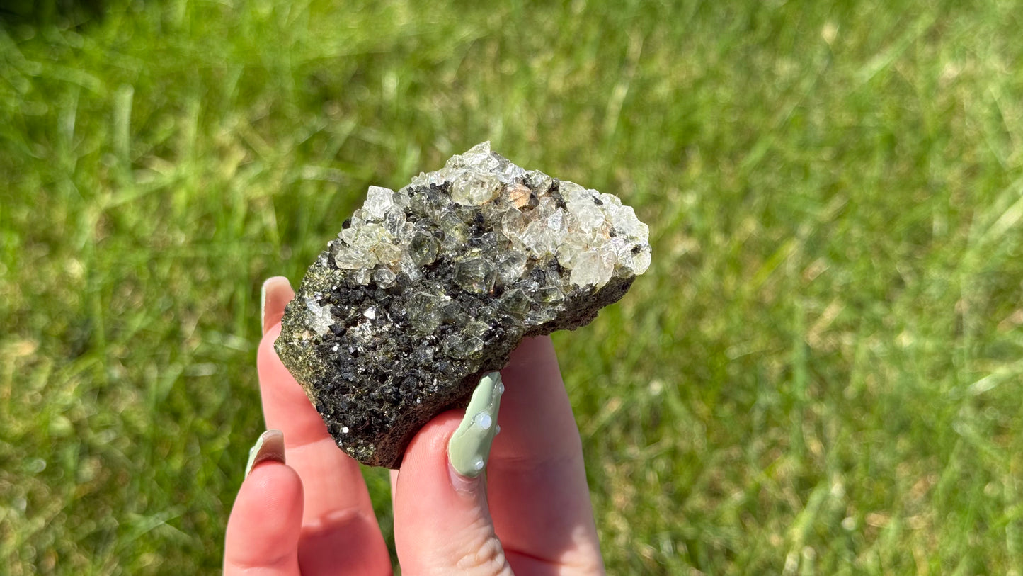 Forest Epidote Quartz - Personal Collection Destash