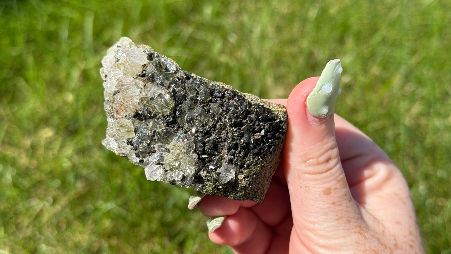 Forest Epidote Quartz - Personal Collection Destash