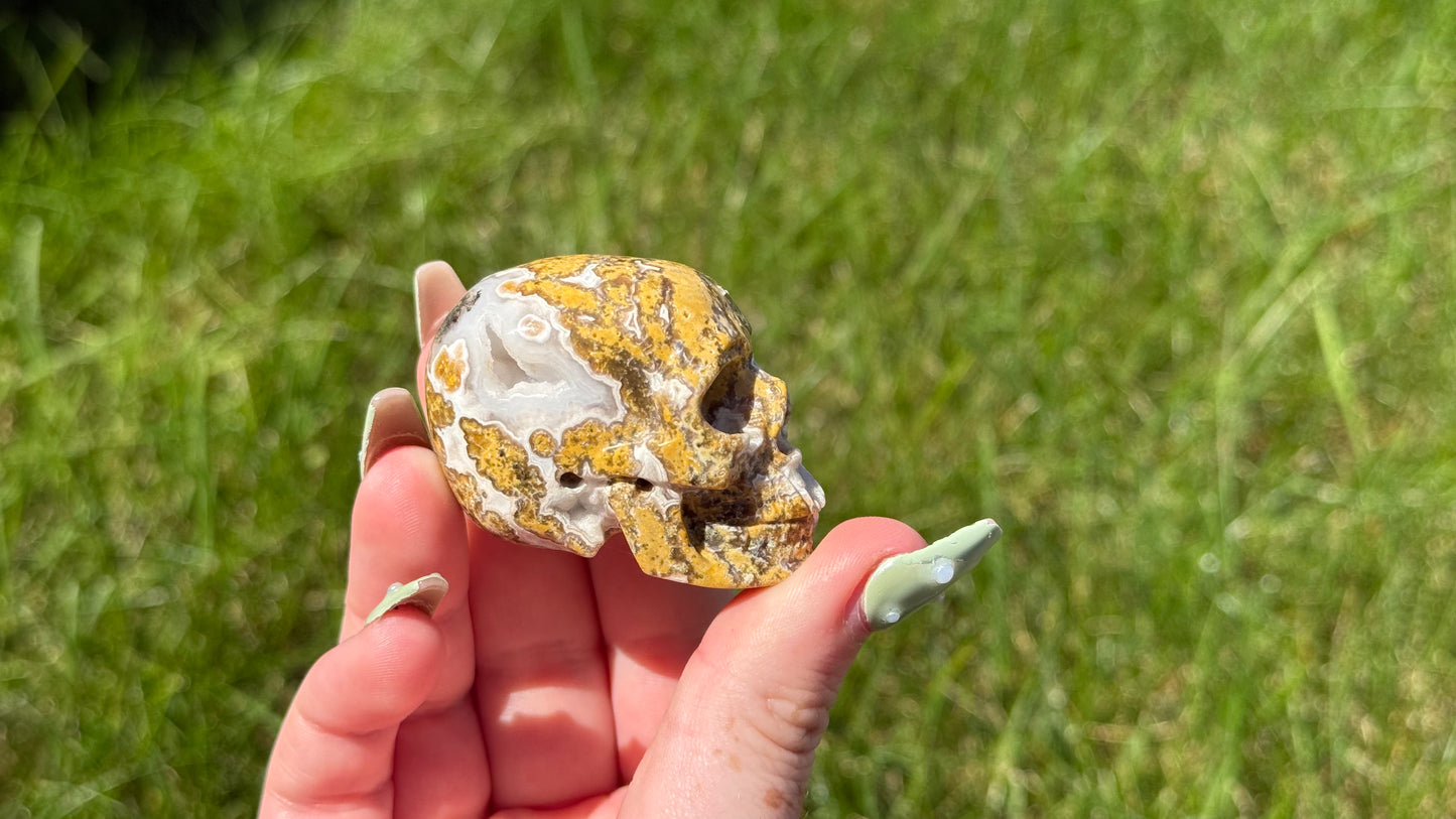 Ocean Jasper Skull - Personal Collection Destash