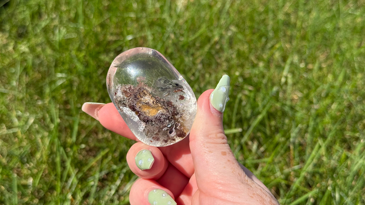 Garden Quartz Palm Stone - Personal Collection Destash