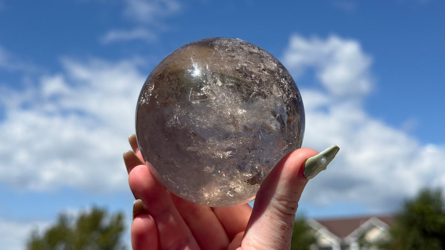 Brazilian Smokey Quartz Sphere - Personal Collection Destash