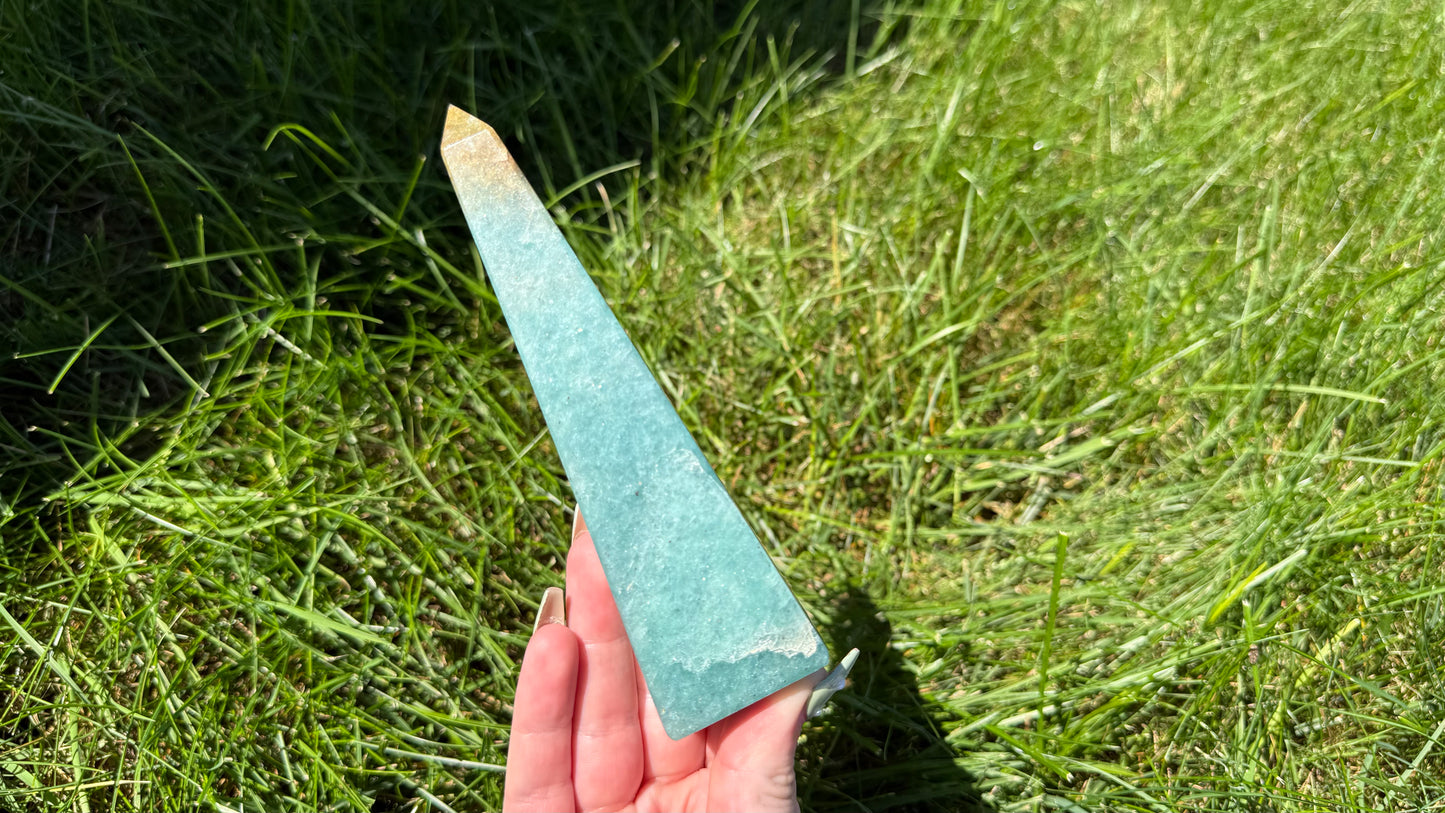 Teal Aventurine Tower - Personal Collection Destash