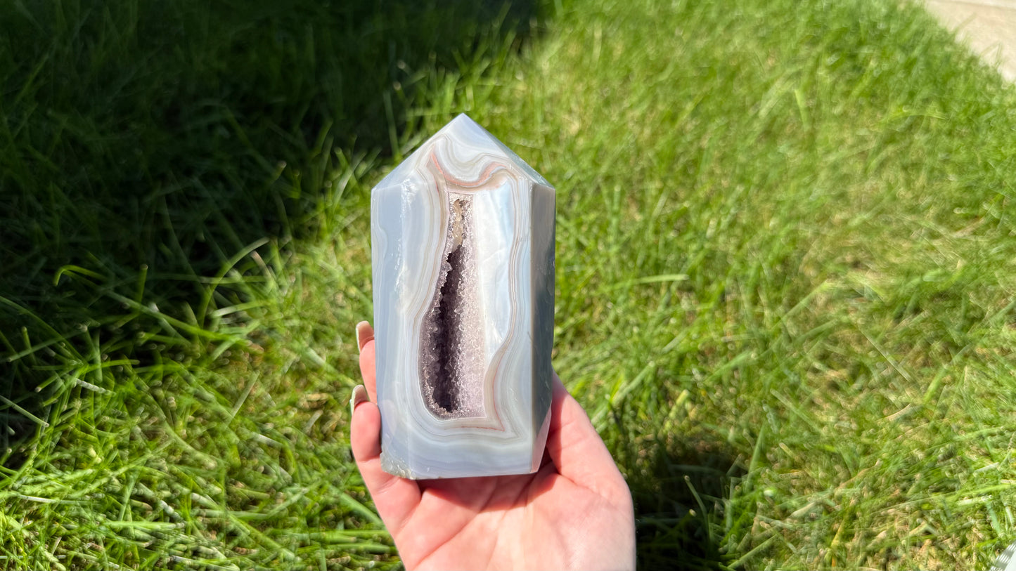Agate & Amethyst Tower - Personal Collection Destash