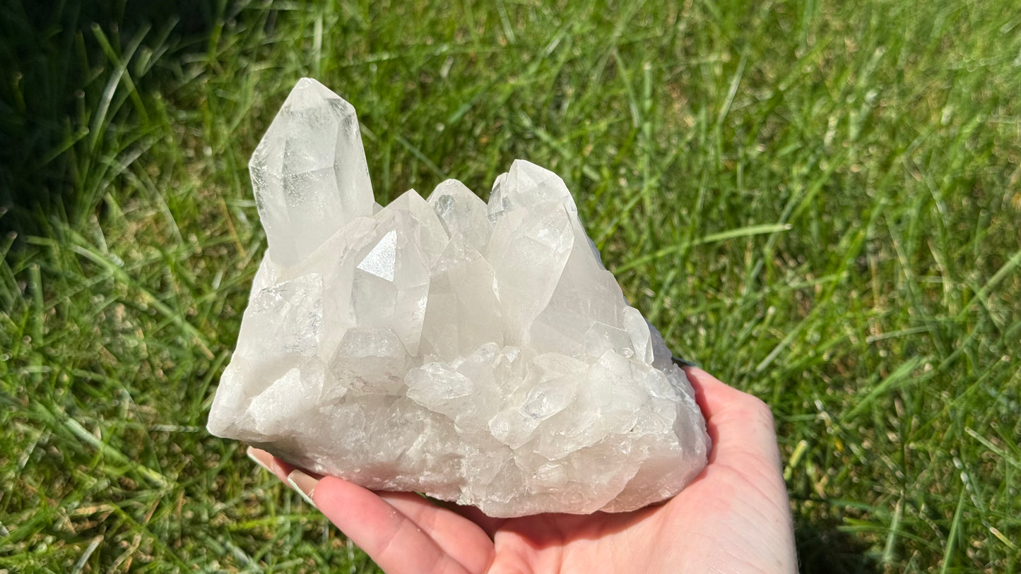 Brazilian Quartz Cluster - Personal Collection Destash
