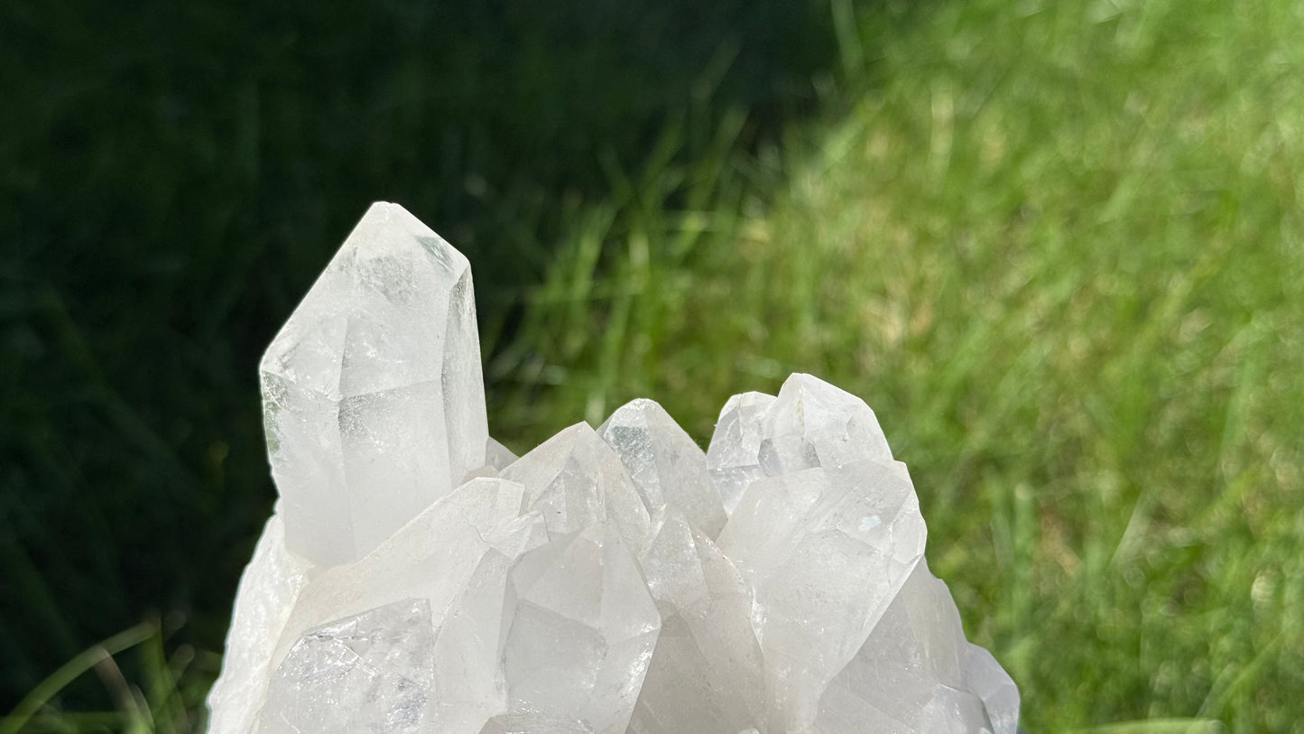 Brazilian Quartz Cluster - Personal Collection Destash