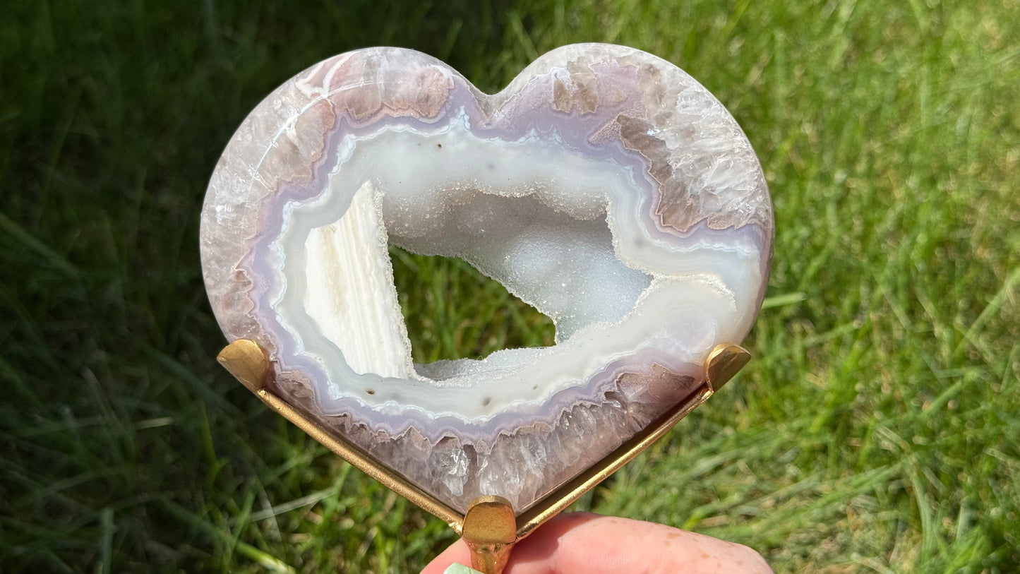 Brazilian Agate Heart - Personal Collection Destash