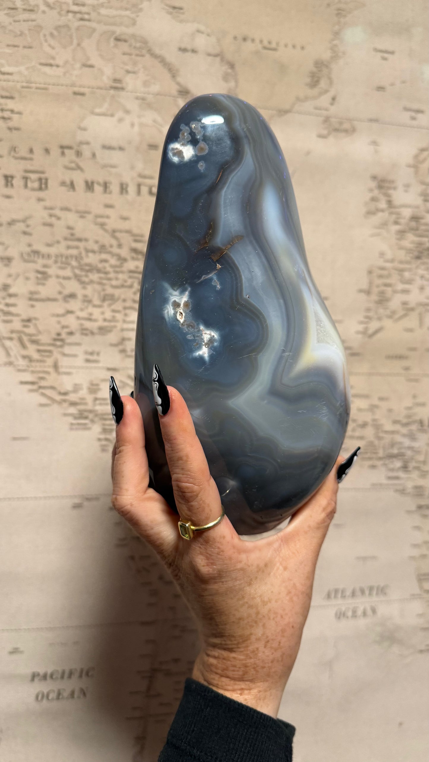 Blue Agate Freeform - Personal Collection Destash