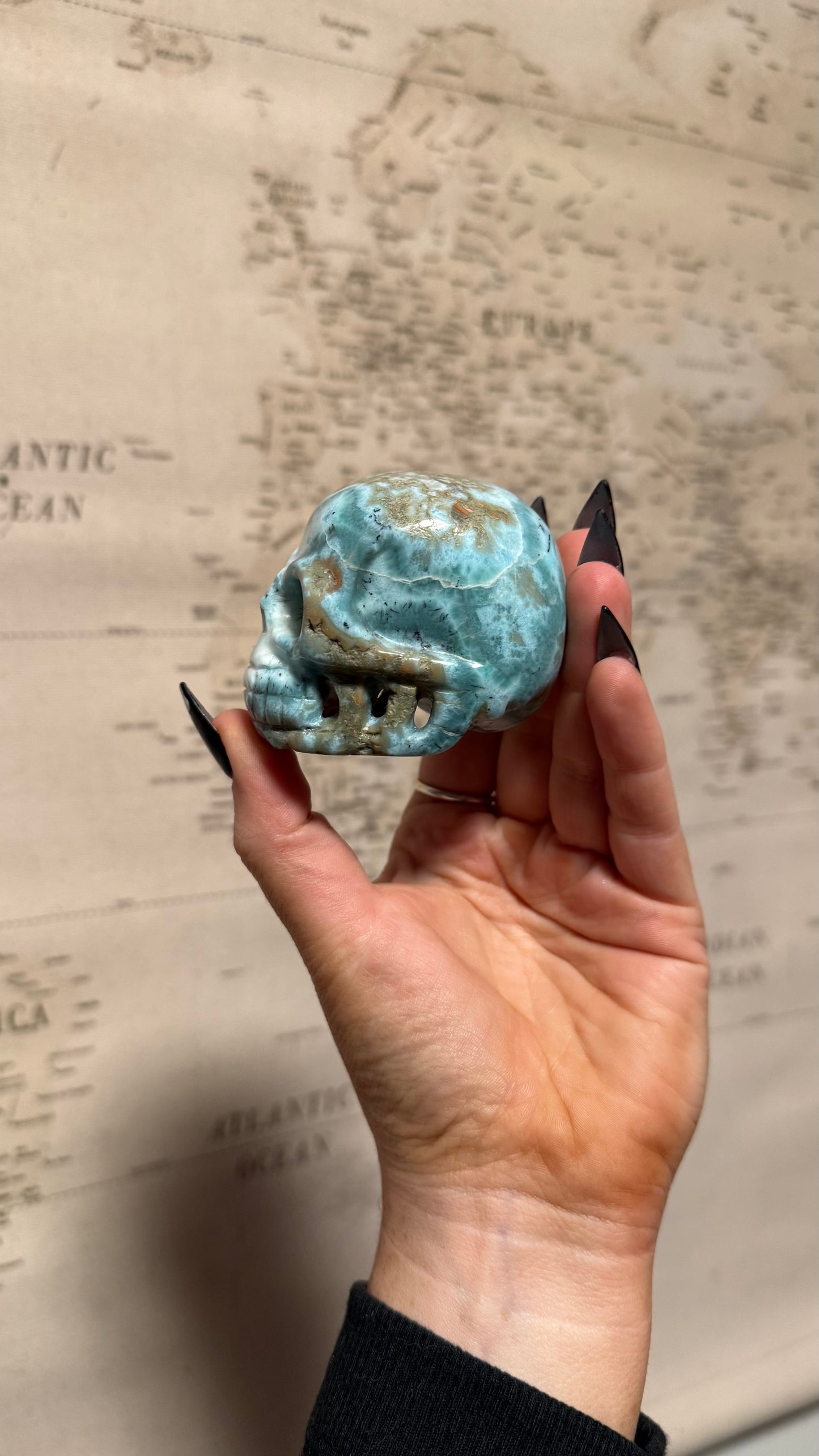 Larimar Skull - Personal Collection Destash