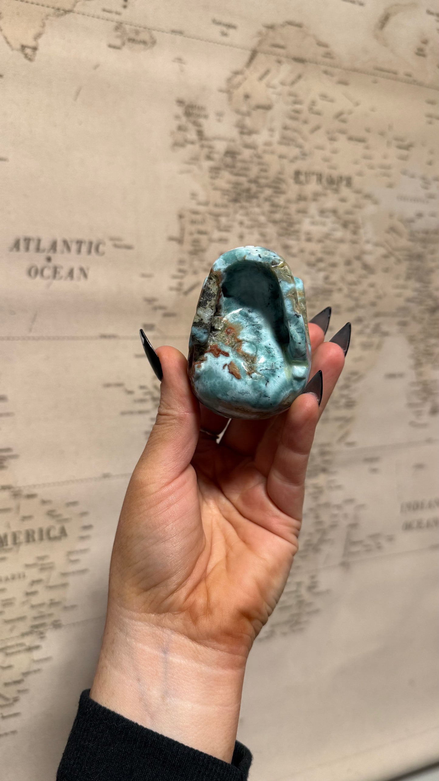 Larimar Skull - Personal Collection Destash