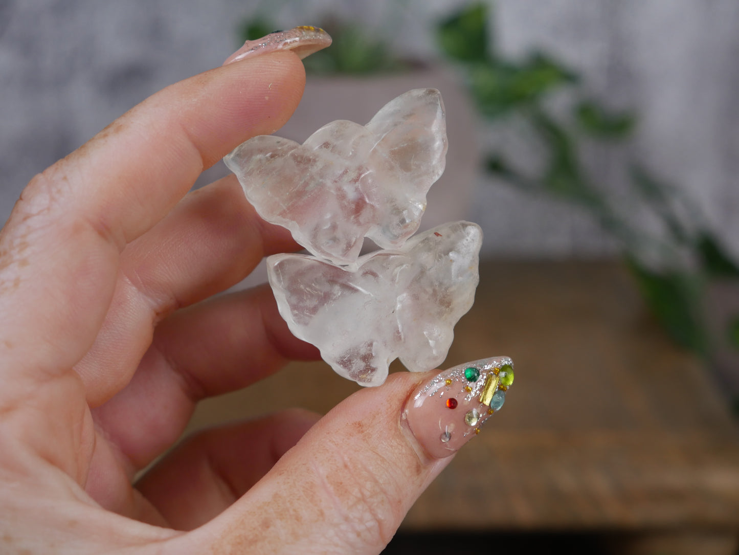 Clear Quartz Mini Butterfly