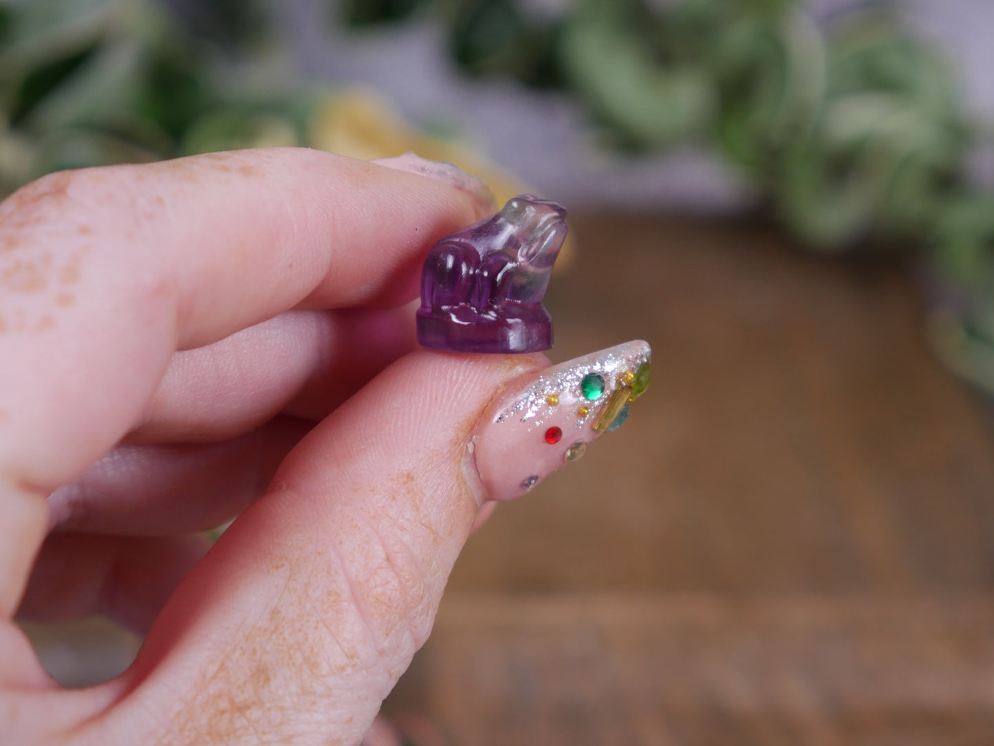 Mini Frog Fluorite Carving