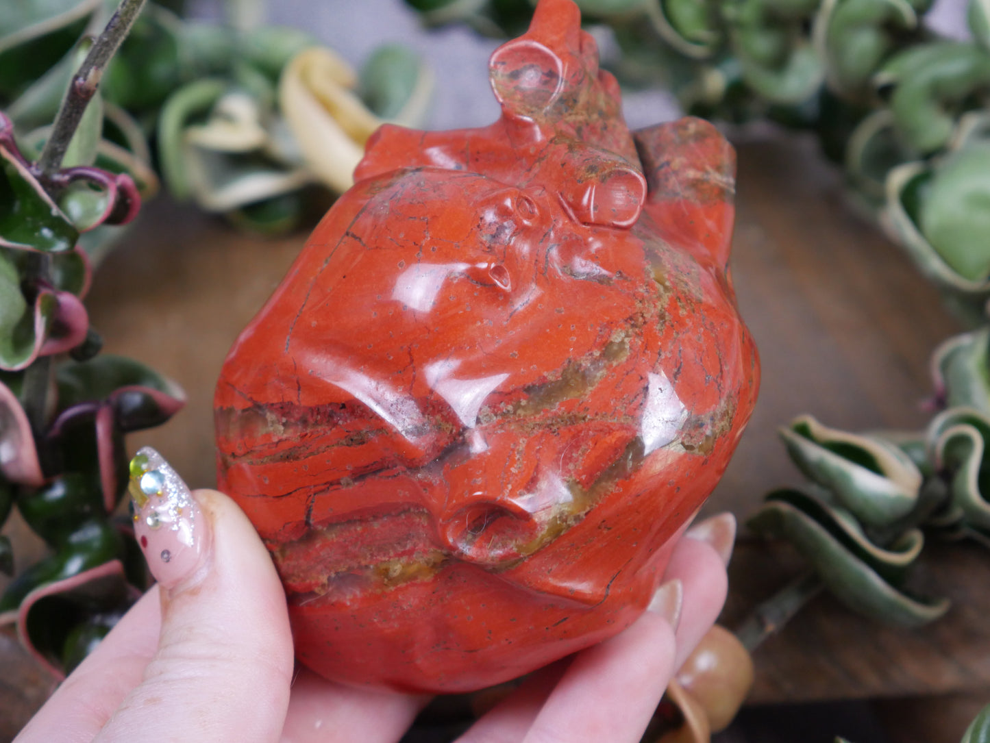 Red Jasper Anatomical Heart #3