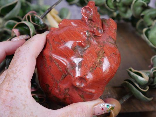 Red Jasper Anatomical Heart #4