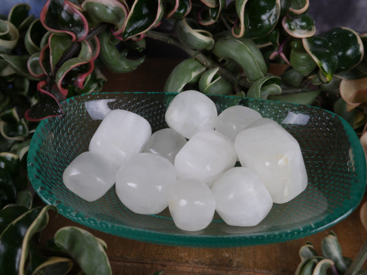 White Calcite Tumble