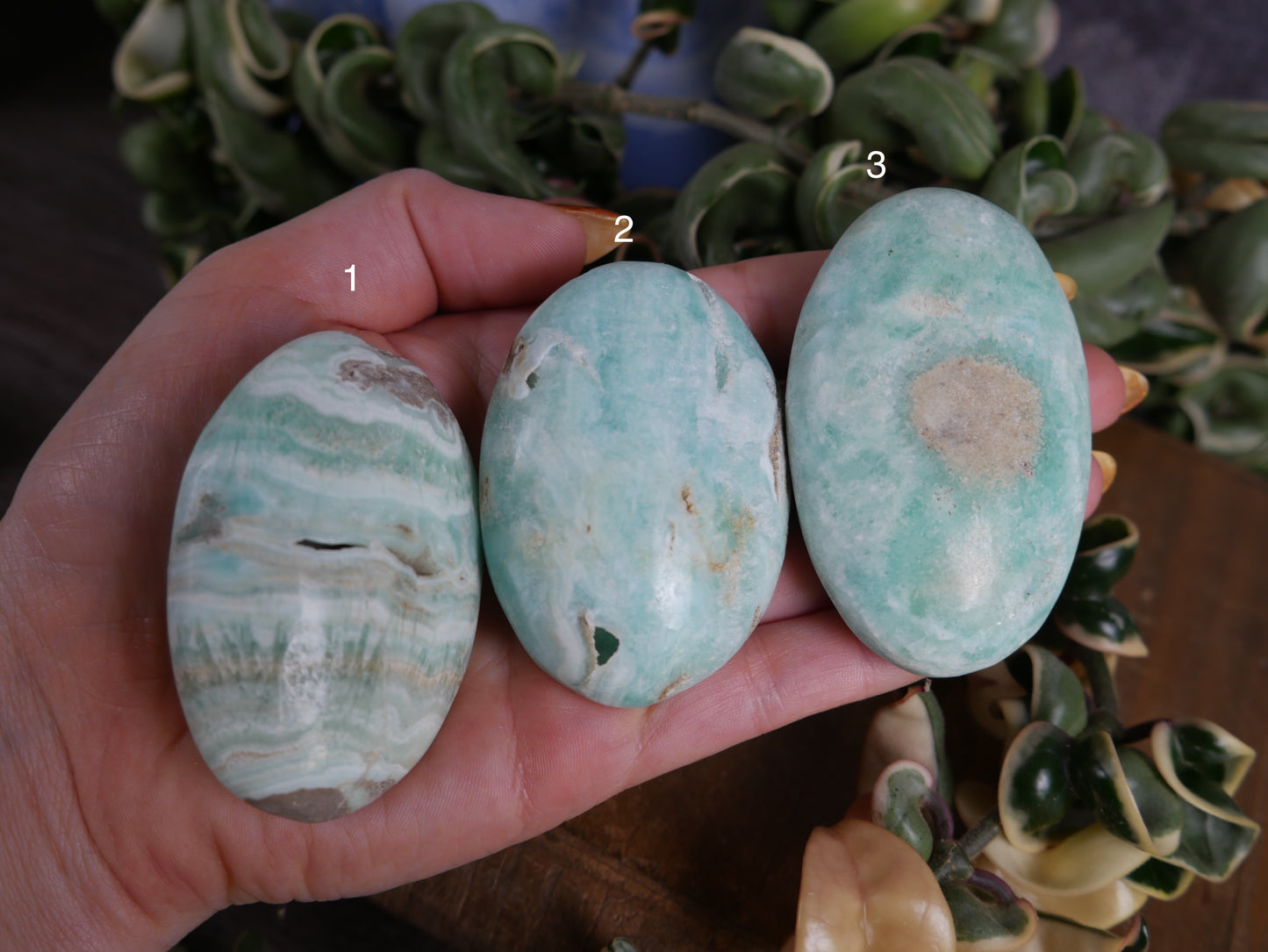 Smithsonite Palm Stone [various]