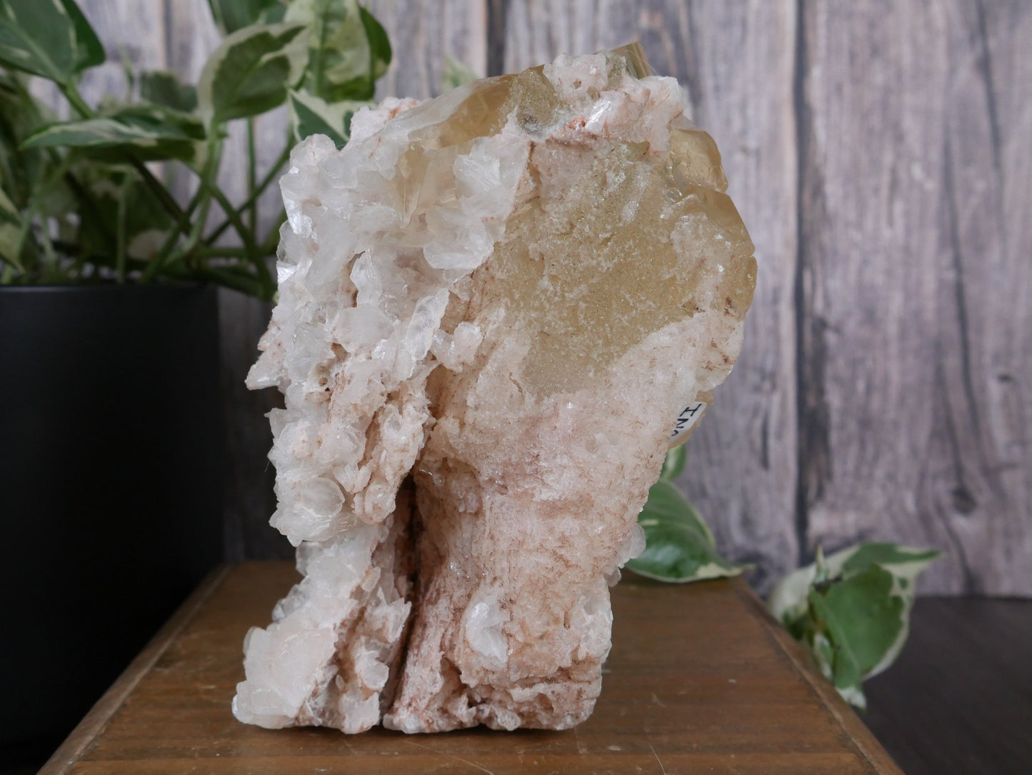 Calcite with Stilbite Specimen - "The Phantom of the Opera"