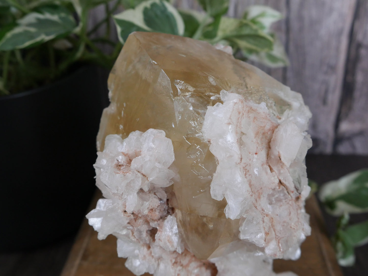 Calcite with Stilbite Specimen - "The Phantom of the Opera"