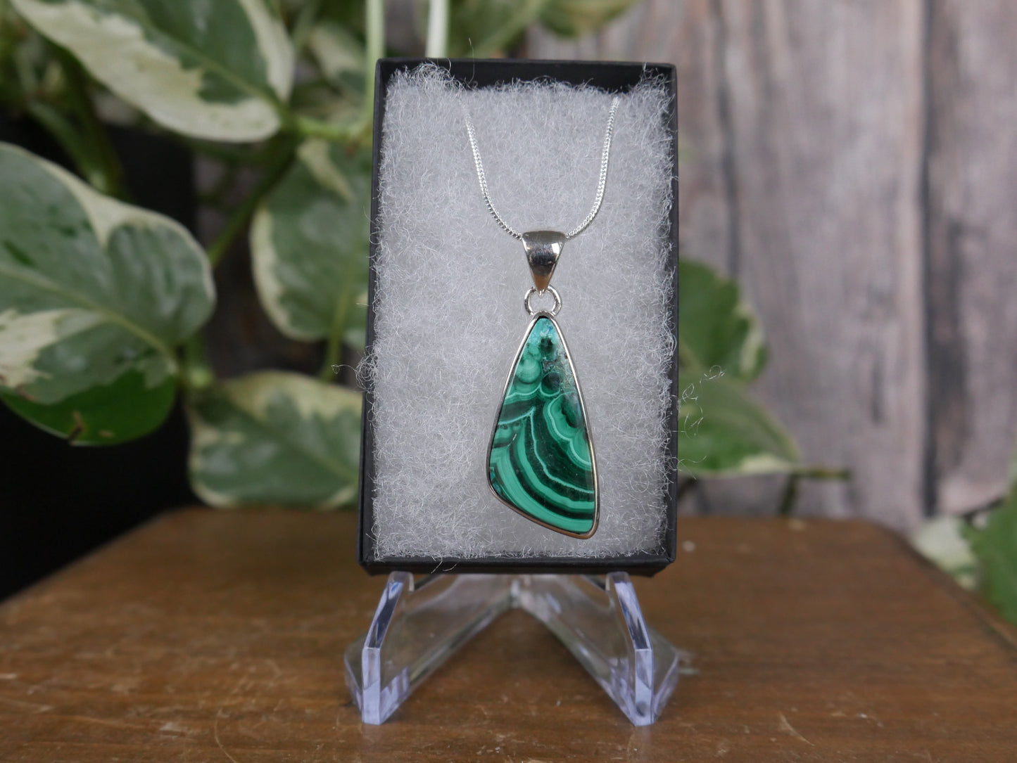 Malachite with Chrysocolla Pendant