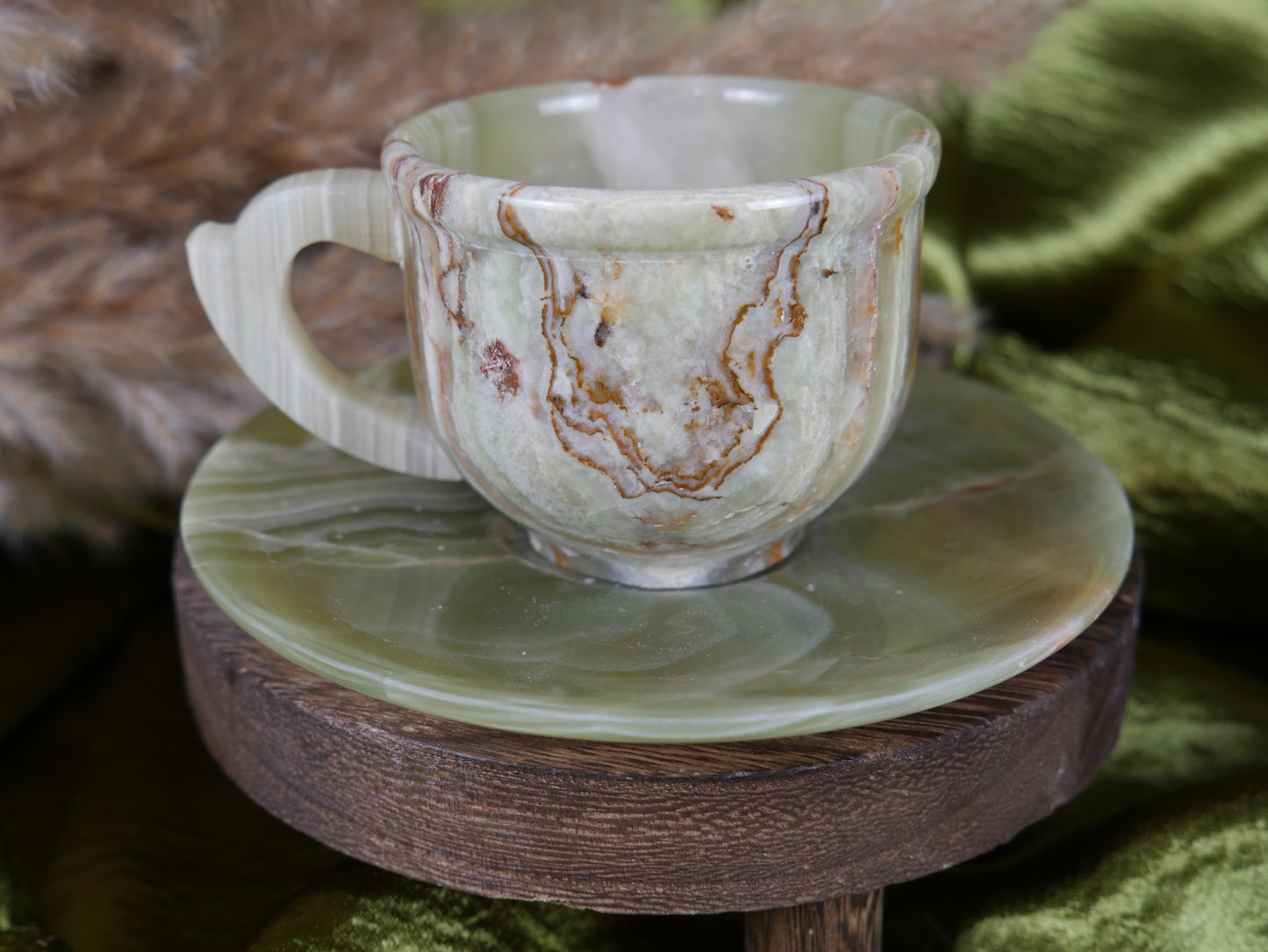 Green Onyx Tea Cup Set #4