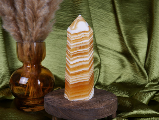 Orange Calcite Tower #4