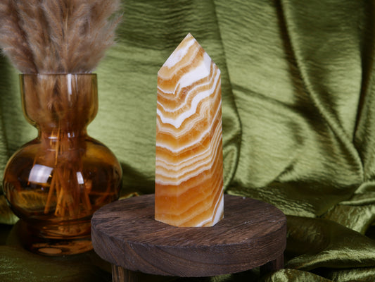 Orange Calcite Tower #5