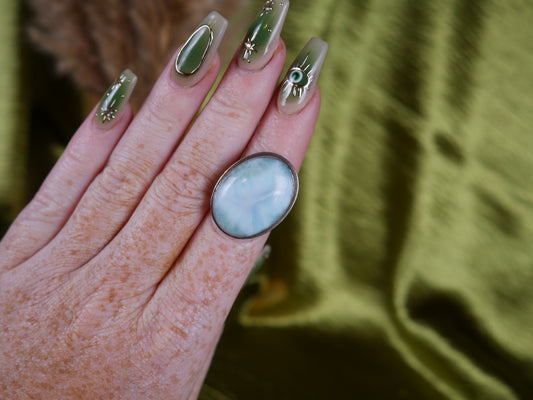 Larimar Ring - Size 6.5 - Personal Collection Release