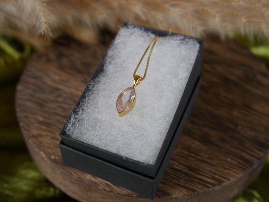 Gold Morganite Necklace