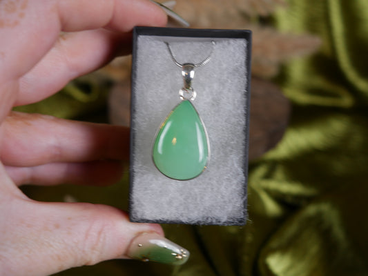 Gel Chrysoprase Pendant