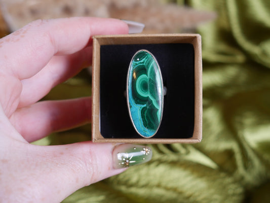 Malachite Chrysocolla Ring