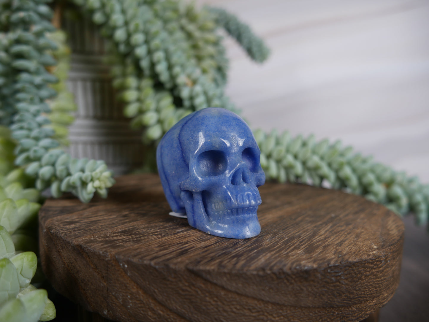 Blue Aventurine Skull