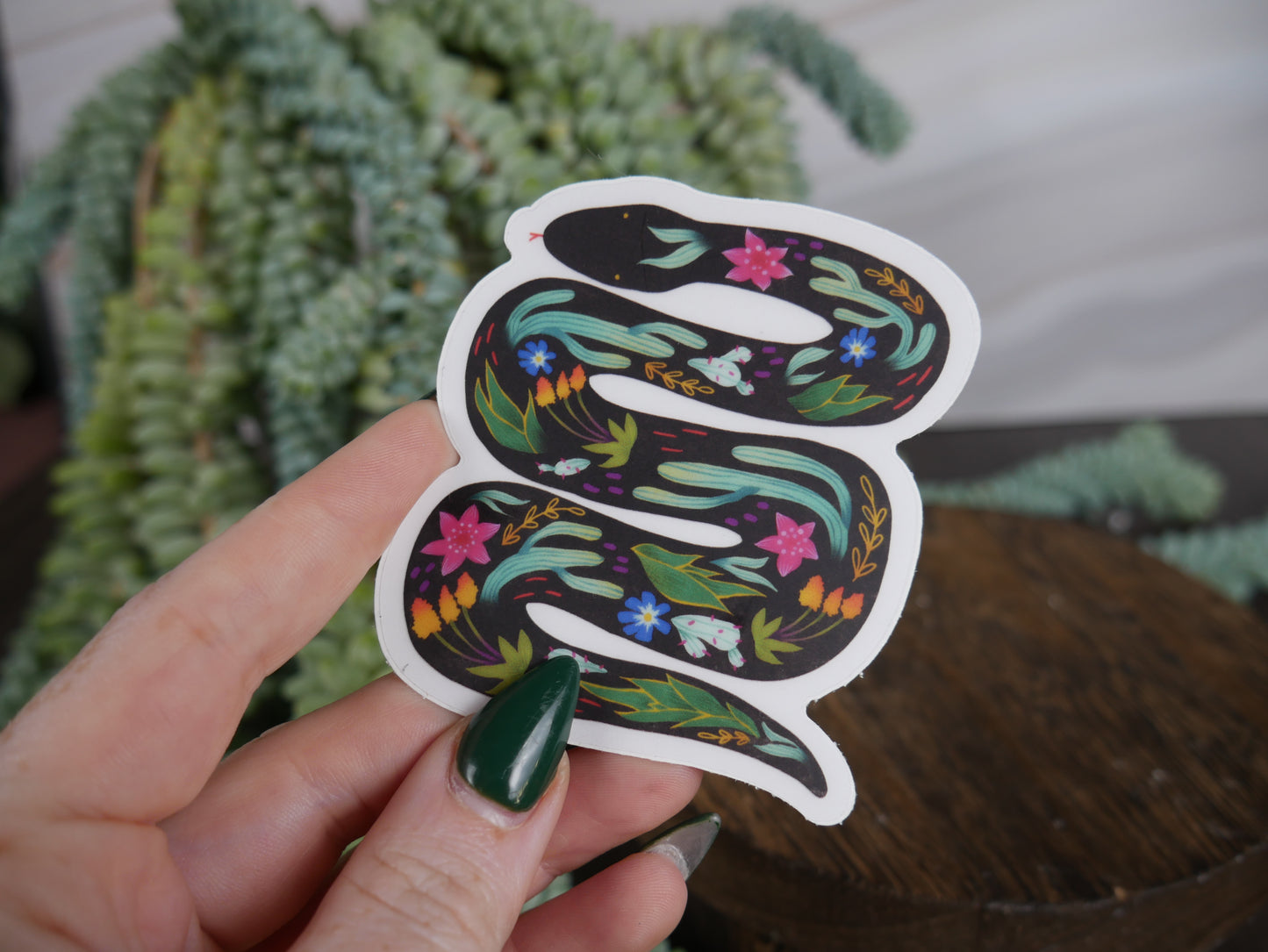 Botanical Snake Sticker