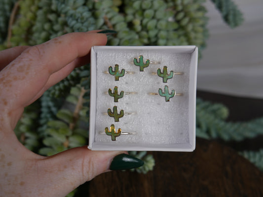 Turquoise Cactus Ring