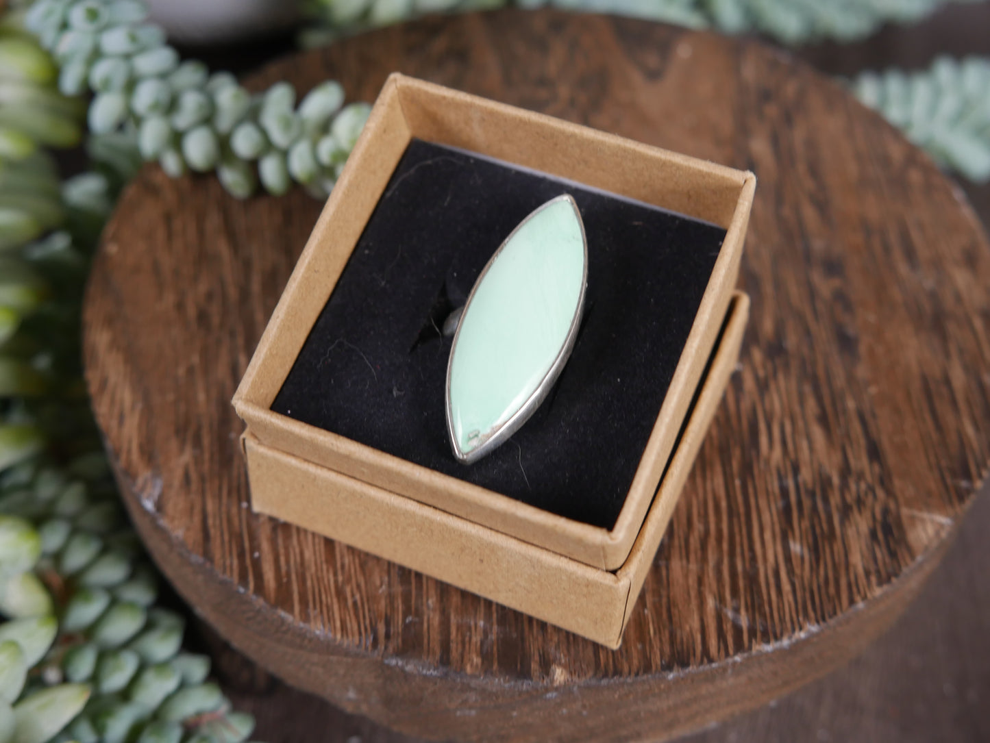 Lemon Chrysoprase Ring