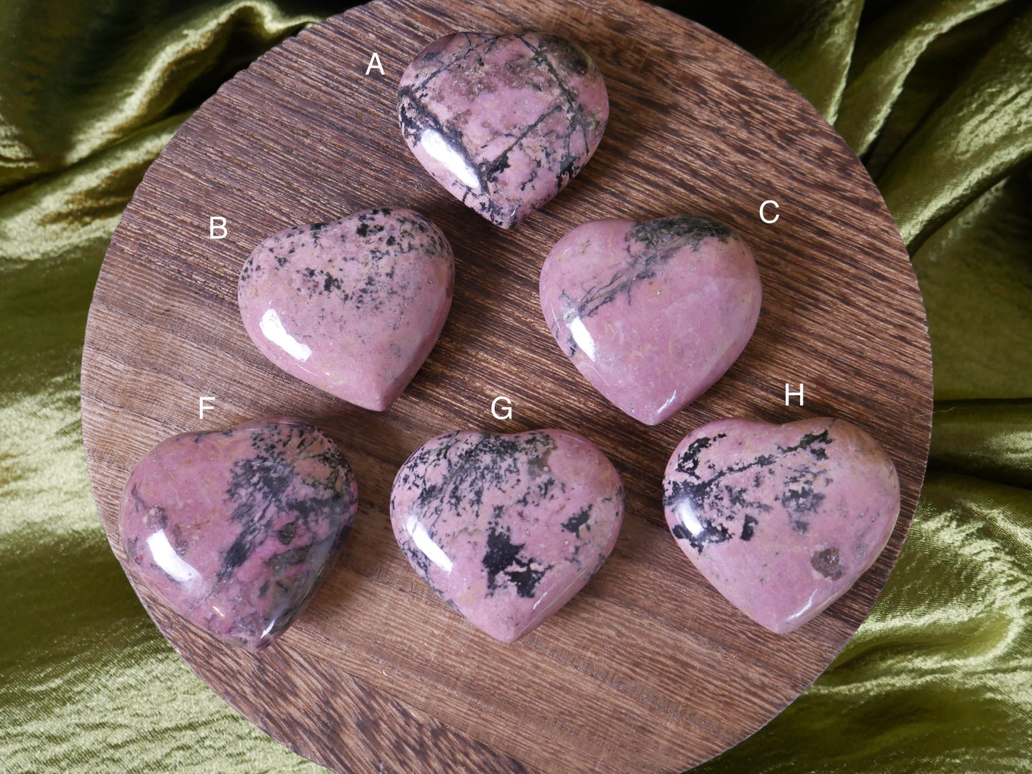 Rhodonite Heart [various]