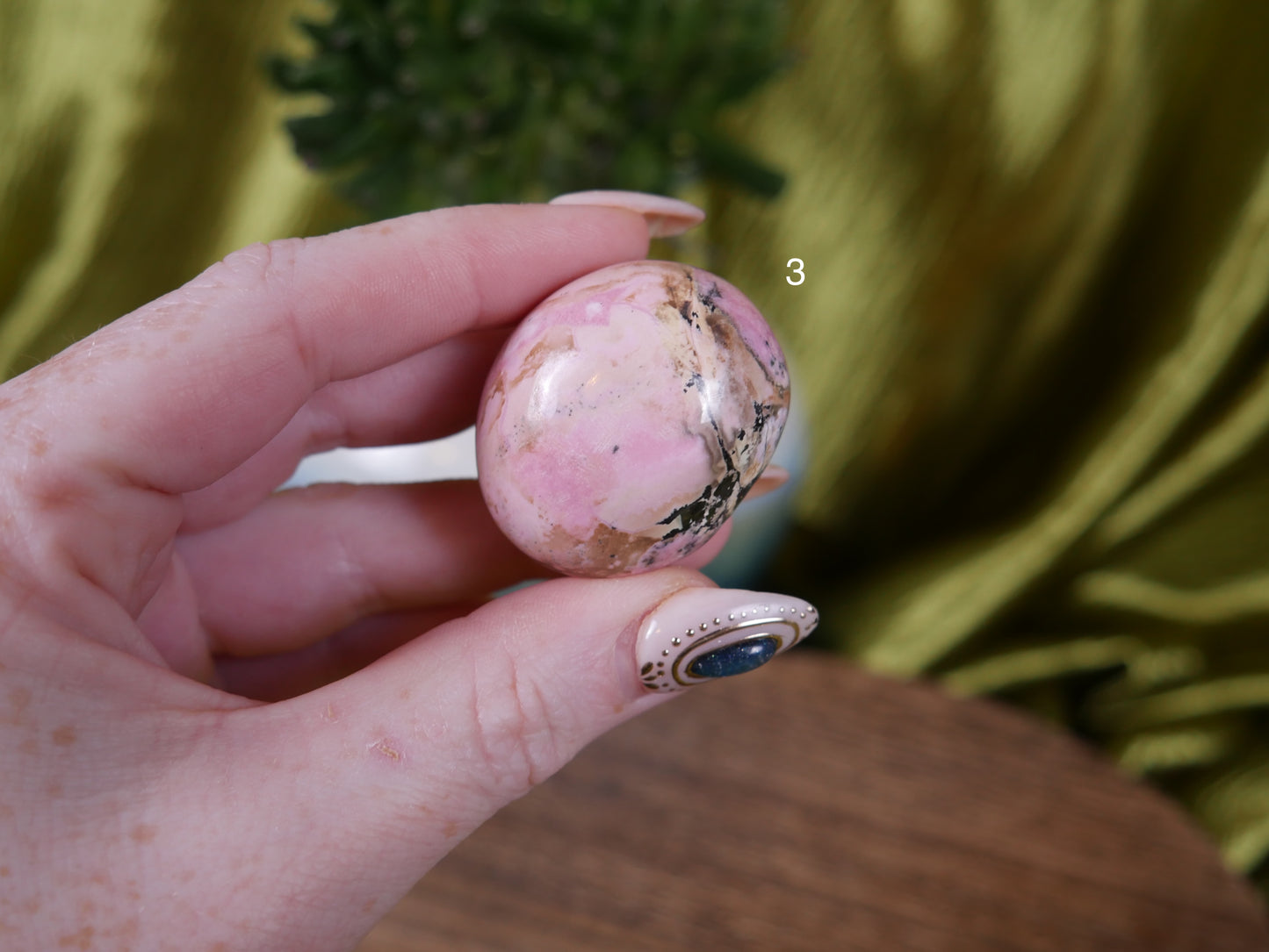 Peruvian Rhodonite Pocket Pebble [various]