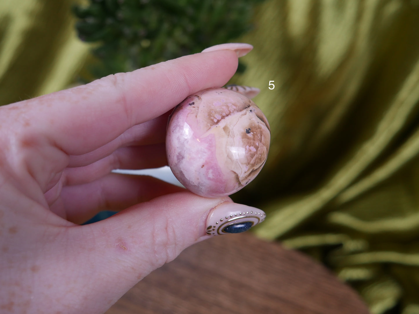 Peruvian Rhodonite Pocket Pebble [various]