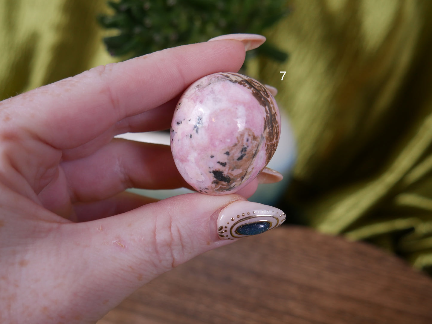 Peruvian Rhodonite Pocket Pebble [various]